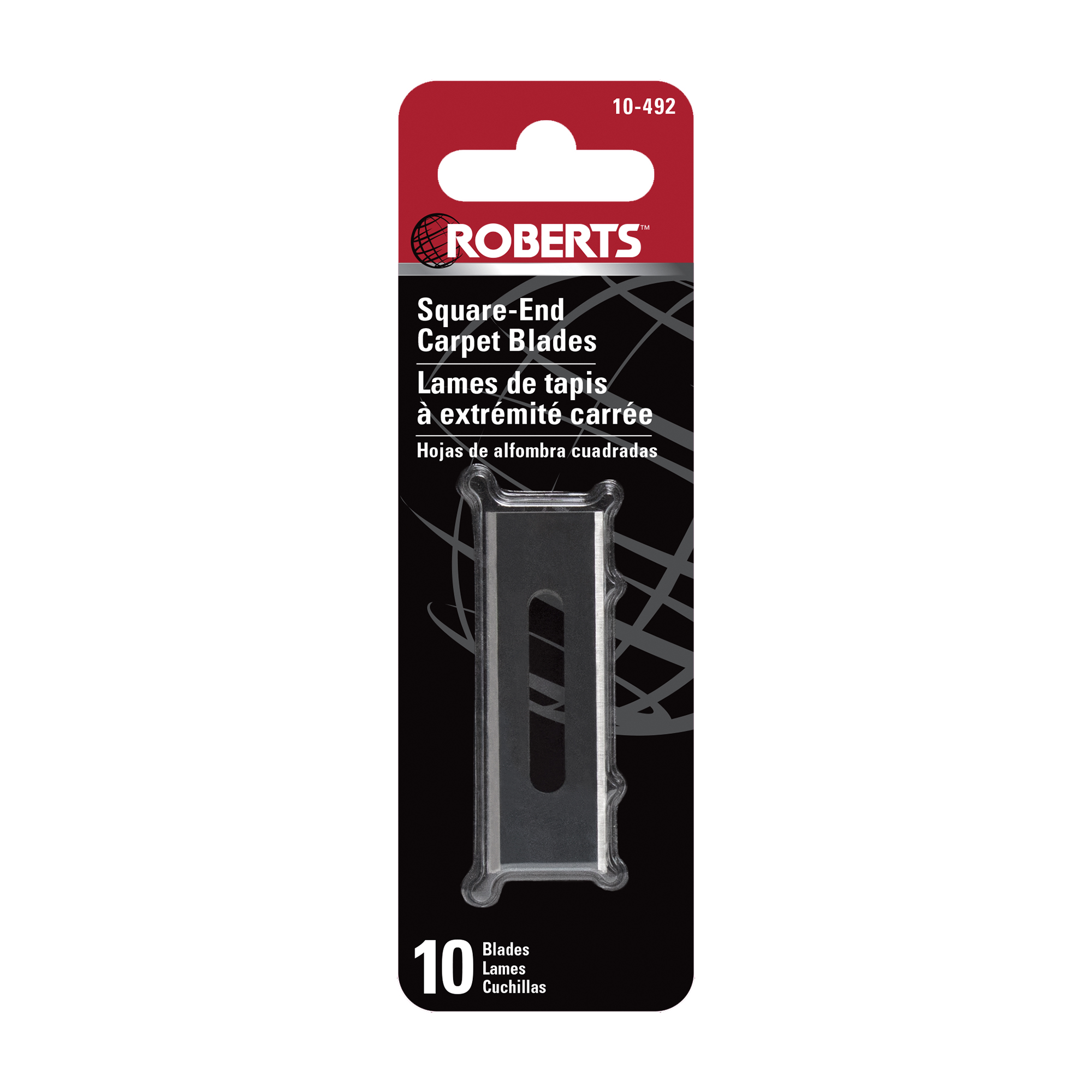 Square-End Carbon Steel Carpet Blades