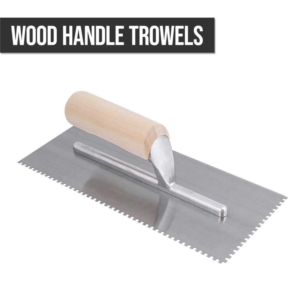 WOOD HANDLE TROWELS