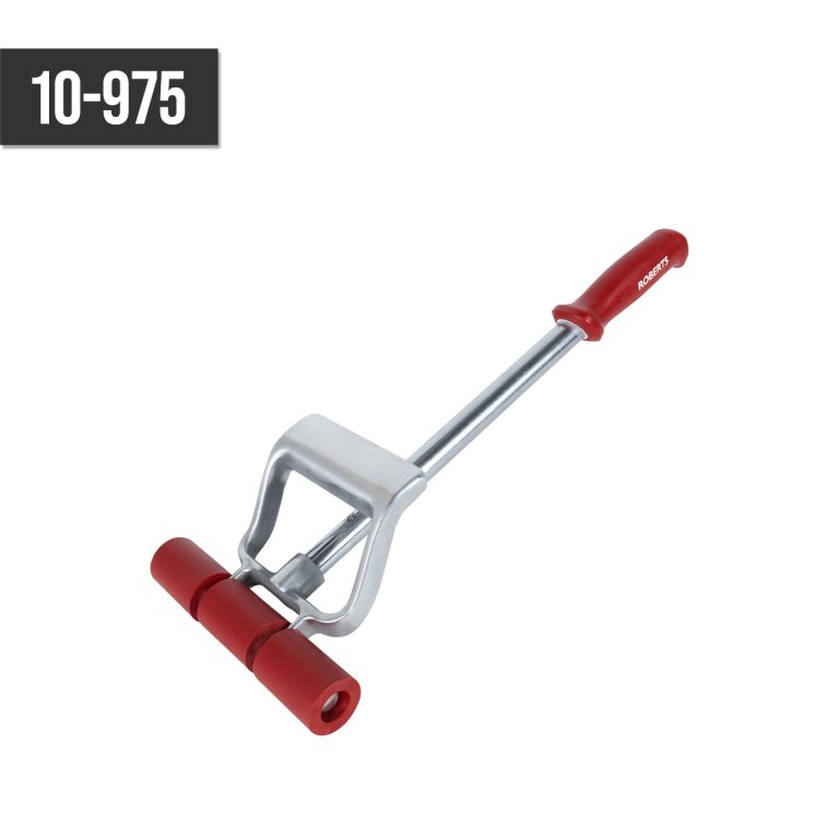 Roberts 10-950 Heavy Duty Vinyl & Linoleum Floor Roller – 75lb, Chrome Plated Segmented Rollers, Removable Handle For Easy Storage