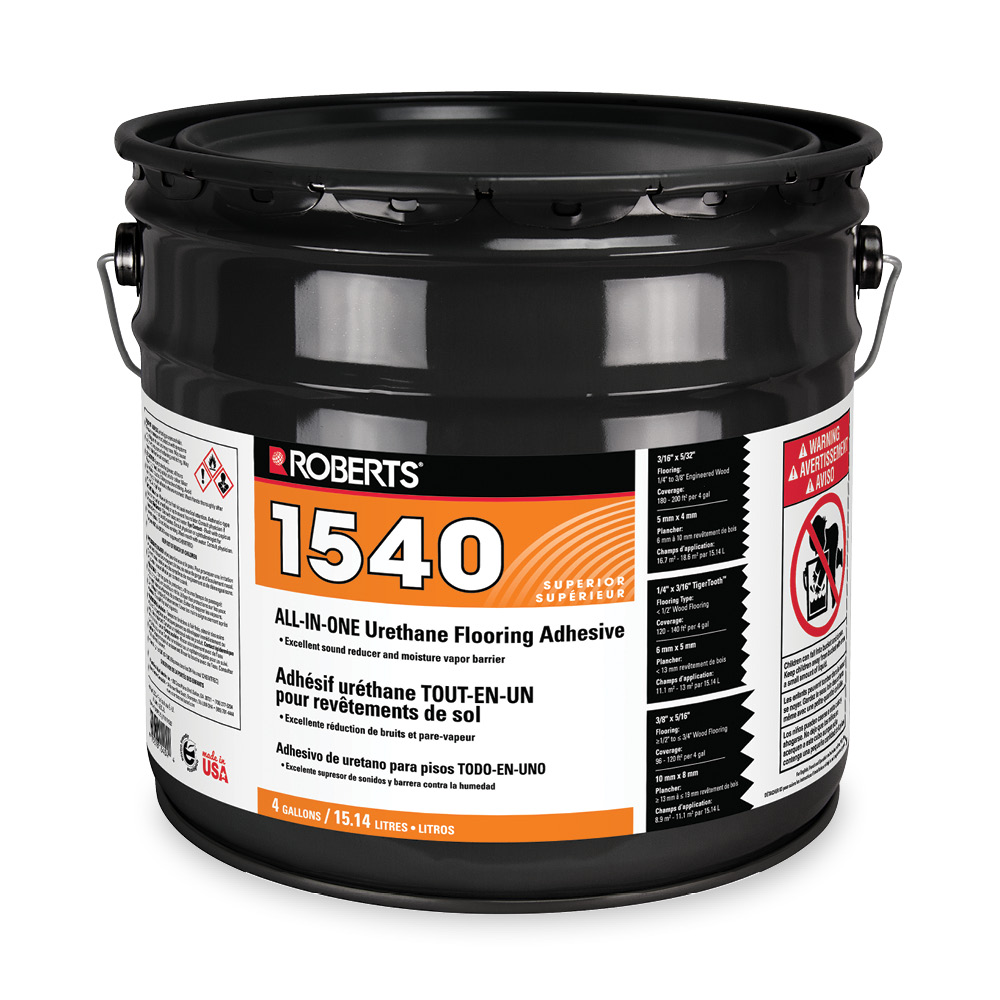 Roberts 4 Gal. Wood And Bamboo Flooring Urethane Adhesive (8 Pail