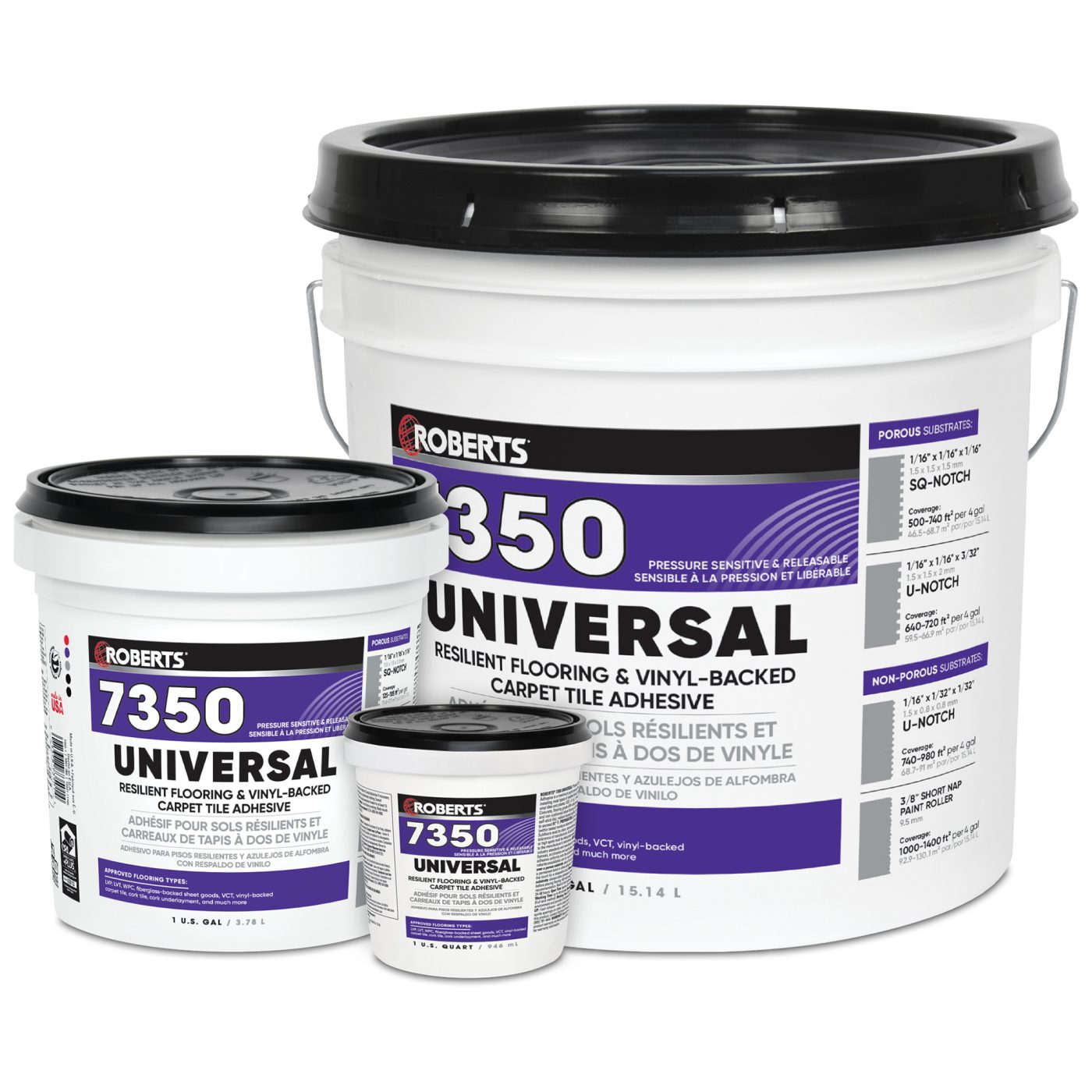 Roberts 4gal Press Sens Adhesive R6280-4