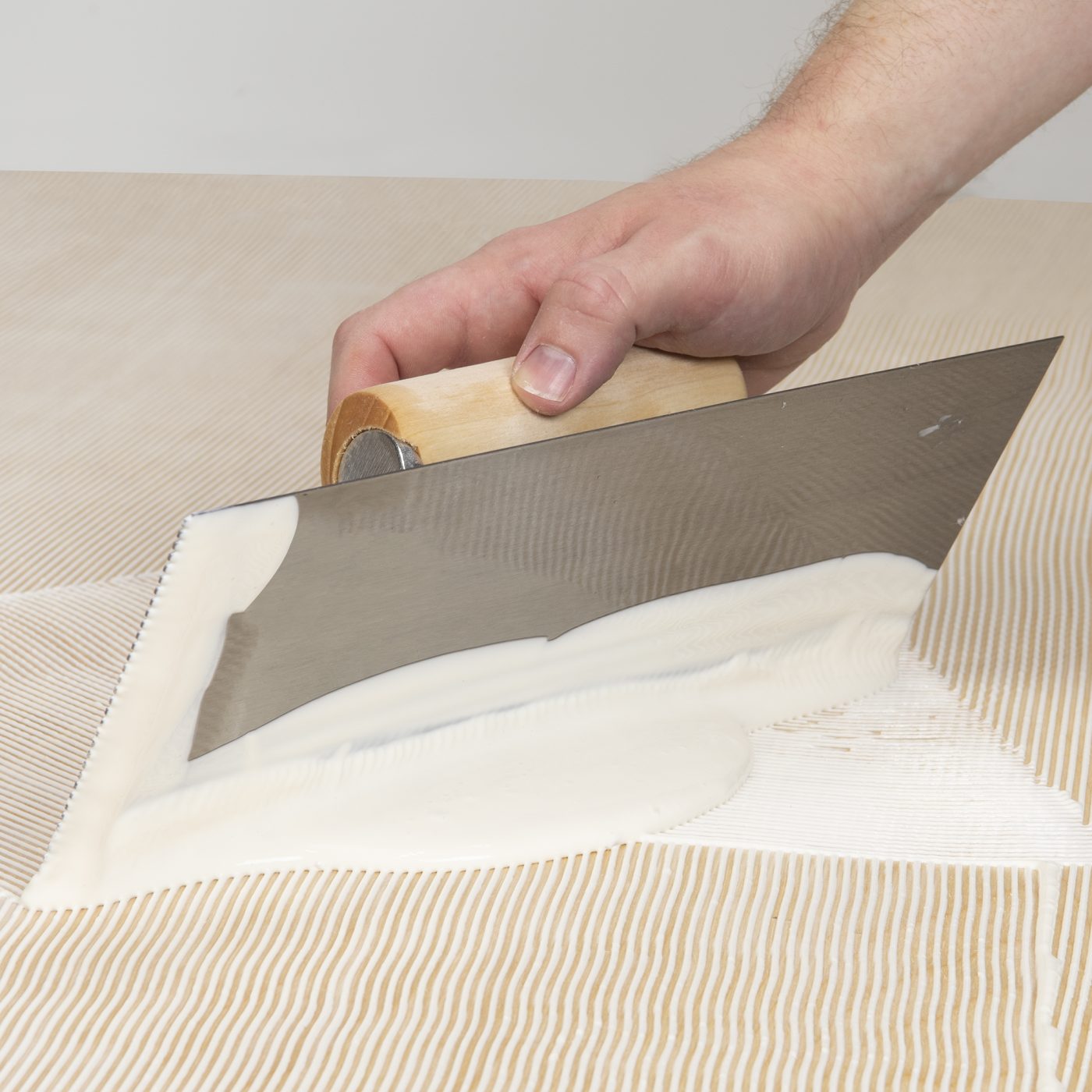 1/16 in. x 1/16 in. x 1/16 in. Square Notch Pro Flooring Trowel