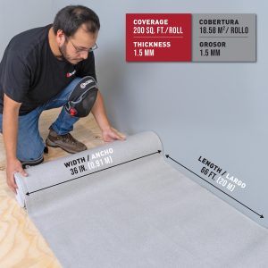 SOUND BARRICADE UNDERLAYMENT