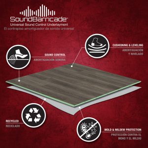 SOUND BARRICADE UNDERLAYMENT