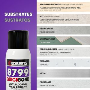 8799 QUICKBOND VINYL FLOORING SPRAY ADHESIVE
