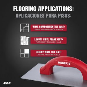 DUAL-NOTCH ADHESIVE TROWELS