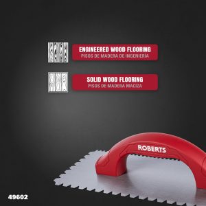 DUAL-NOTCH ADHESIVE TROWELS