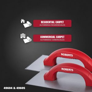 DUAL-NOTCH ADHESIVE TROWELS