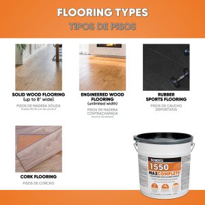 1550 MAXCOMPLETE® POLYURETHANE WOOD FLOORING ADHESIVE