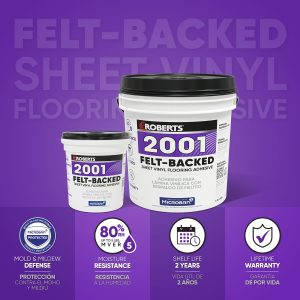 2001 FELT-BACKED SHEET VINYL FLOORING ADHESIVE