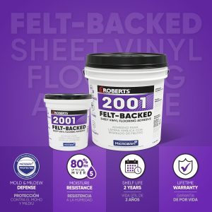 2001 FELT-BACKED SHEET VINYL FLOORING ADHESIVE