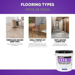 2310 FIBERGLASS-BACKED SHEET VINYL ADHESIVE