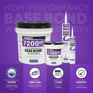 7200HP HIGH-PERFORMANCE BASE BOND® WALL BASE ADHESIVE
