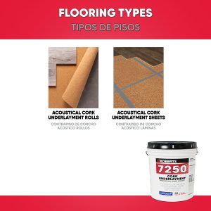 7250 CORK UNDERLAYMENT PROFESSIONAL-GRADE ADHESIVE