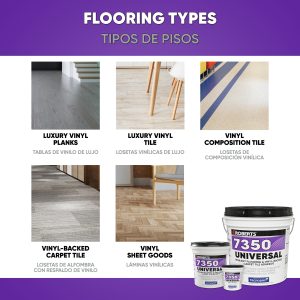 7350 UNIVERSAL RESILIENT FLOORING & VINYL-BACKED CARPET TILE ADHESIVE
