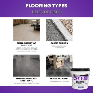 6280 PRESSURE SENSITIVE RELEASABLE MULTI-FLOORING ADHESIVE